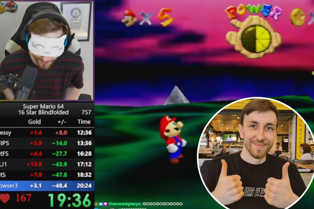 Blindfolded 'Super Mario 64' Player Sets 'Impossible' Record: 'Do It'