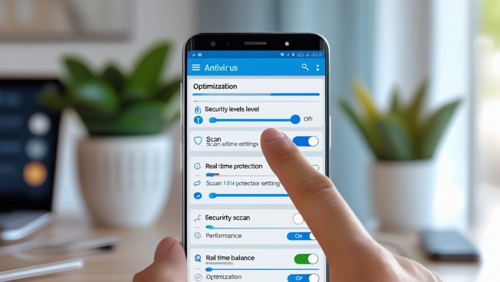 Smartphone Android exibindo tela
