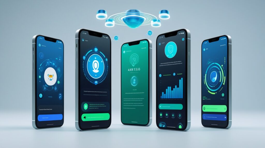Cinco smartphones